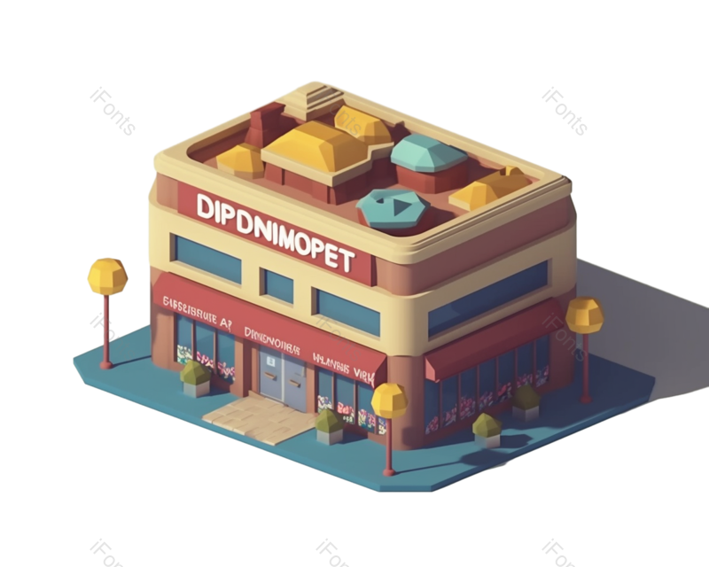 插画图片,商店元素,白色背景PNG,窗口免抠素材